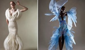 Cette créatrice de mode imagine des robes incroyables à partir de plastique récupéré dans l'océan