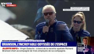 Richard Branson sur son vol dans l'espace: "J'ai rêvé de ce moment depuis que je suis un petit garçon"