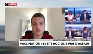 «Une très grande majorité des Français qui souhaitent se faire vacciner pourront le faire (...) On a un peu près 9 millions de dose de vaccin», explique Guillaume Rozier, le fondateur de Covid Tracker
