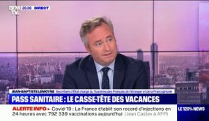 Jean-Baptiste Lemoyne: "Une personne non-vaccinée revenant de la Tunisie devra s'isoler" pendant 7 jours si elle est testée négative