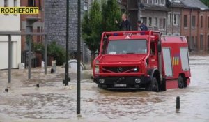 Inondations: crues dans la province de Namur