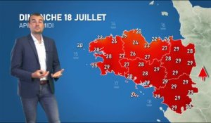 Bulletin météo pour le dimanche 18 juillet 2021