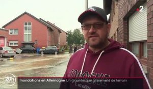 Inondations en Allemagne : glissement de terrain ravageur dans la commune d'Erftstadt