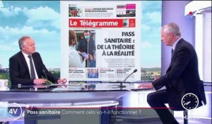 Pass sanitaire : Bruno Le Maire juge "excessif" le montant de l'amende de 45 000 euros en cas d'absence de contrôle