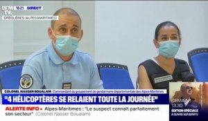 Chasse à l'homme dans les Alpes-Maritimes: les gendarmes "n'ont pas de motif de penser qu'il a quitté le secteur (...) il connaît parfaitement cette zone"