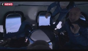 Vidéo : Jeff Bezos en apesanteur dans la capsule Blue Origin