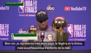 BASKETBALL : NBA : Finales - Antetokounmpo : "Donner de l'espoir au monde"