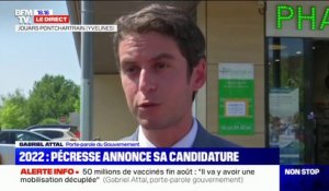 Gabriel Attal sur la candidature de Valérie Pécresse: "Ce que je souhaiterais, c'est que quand bien même certains s'intéressent à l'élection présidentielle, qu'ils participent au débat autour de la crise sanitaire"