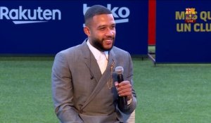 Les premiers mots de Memphis Depay sur son arrivée au FC Barcelone