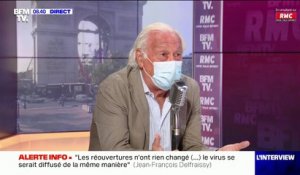Même en étant vacciné, Jean-François Delfraissy, président du Conseil scientifique, continue de porter le masque en ville