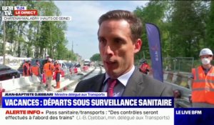 Pass sanitaire: Jean-Baptiste Djebbari annonce "des contrôles à l'abord des trains" et des "contrôles aléatoires dans les trains"