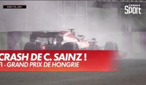 Séance interrompue après le crash de Sainz - GP de Hongrie