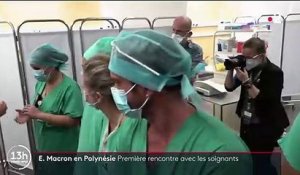 Emmanuel Macron lance sa visite en Polynésie par un appel à la vaccination