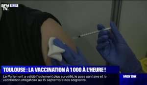 Toulouse: plus de 22.000 personnes ont été vaccinées ce week-end dans un centre de vaccination, un record européen