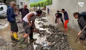 Des fortes pluies ont provoqué d'importants dégâts autour du lac de Côme en Italie