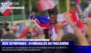 Les judokas français acclamés par la foule au Trocadéro