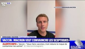 Emmanuel Macron: "Le vaccin sauve des vies, le virus tue"