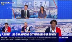 Les escrimeurs français champions olympiques au fleuret témoignent sur BFMTV