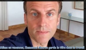 Emmanuel Macron - en polo Lacoste, le Président assure qu'il n'a pas eu d'effets secondaires après