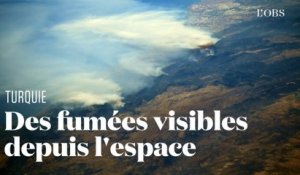 Depuis l'ISS, Thomas Pesquet photographie les énormes incendies en Turquie