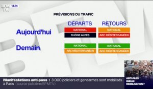 Chassé-croisé sur les routes: un samedi classé rouge dans le sens des départs et orange dans le sens des retours