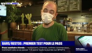 Extension du pass sanitaire: "On a une semaine pour trouver les meilleures solutions", témoigne le responsable de ce bar