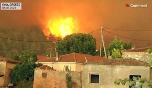 Les incendies qui ravagent la Grèce depuis cinq jours poursuivent leur progression