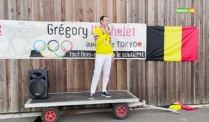 Retour de Grégory Wathelet à Bois-et-Borsu, médaillé de bronze aux Jeux Olympique de Tokyo 2020