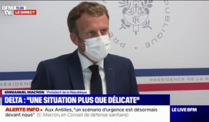 Emmanuel Macron: "La crise sanitaire n'est pas derrière nous"