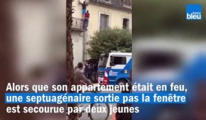 L'impressionnant sauvetage d'une septuagénaire d'un immeuble en flammes à Tarbes