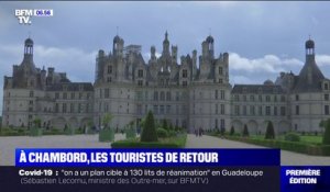 Les touristes sont de retour au château de Chambord qui attire près de 6.000 visiteurs dans ses meilleurs jours