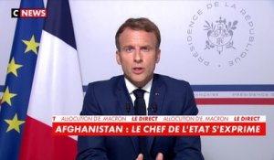 Emmanuel Macron sur l'Afghanistan: «c’est l’honneur de la France de s’y être engagée»
