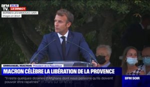 Emmanuel Macron: "Le virus nous a rappelé que ce qui nous paraissait être un acquis, une vie normale, pouvait être remis en cause du jour au lendemain"