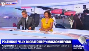 Afghanistan - Regardez Emmanuel Macron très agacé hier soir après la polémique concernant ses propos sur les flux migratoires : "Que tous ceux qui passent leur journée à commenter passent 11 minutes de leur temps à écouter ce que j'ai dit"