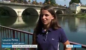 Dordogne - Une jeune fille de 13 ans sauve un enfant de la noyade: "Sans m’en rendre compte, je me suis jetée dans l’eau" - VIDEO