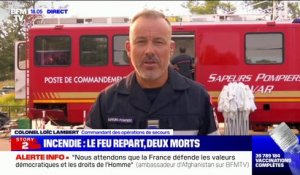 Incendie dans le Var: "Le feu a brûlé environ 7100 hectares", selon le commandant des opérations de secours