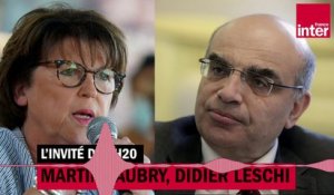 Martine Aubry: "Jai été choquée par les propos du président"