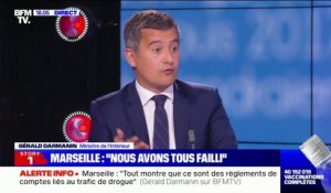 Gérald Darmanin sur la drogue à Marseille: "Les quantités d'argent échangées sur ces points de deal, c'est parfois 100.000€ par jour"