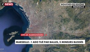 Marseille : Un adolescent tué par balles et deux mineurs blessés