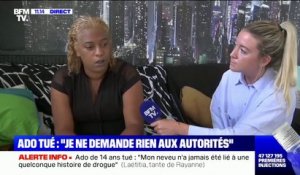 "Je ne demande rien aux autorités": la tante de l'ado tué à Marseille témoigne sur BFMTV