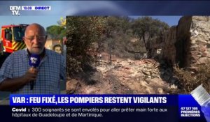 Var: "Le feu ne progresse plus, mais ça ne veut pas dire qu'il ne peut pas reprendre", selon le maire de Gonfaron
