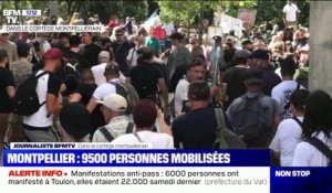 Manifestation anti-pass: 9500 personnes ont manifesté ce samedi