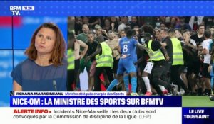 Interdictions de stades: La ministre des Sports "prête à rouvrir ce dossier" après les violences lors du match Nice-OM