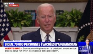 Joe Biden: "La légitimité d'un futur gouvernement afghan dépendra des étapes franchies notamment pour empêcher l'Afghanistan de devenir un havre pour les terroristes"