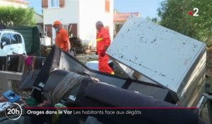 Var : les habitants face aux dégâts du violent orage qui s'est abattu à Pignans