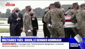 Joe et Jill Biden se recueillent devant les cercueils des 13 soldats américains morts en Afghanistan