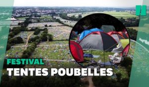 Ces images montrent que le problème des déchets après un festival est loin d'être résolu