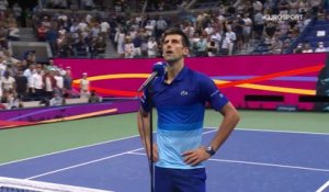 Djokovic : "Après la perte du 2e set, j'ai rectifié les erreurs que j'ai pu faire"