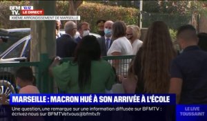 À Marseille, Emmanuel Macron hué à son arrivée à l'école
