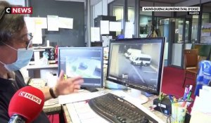 Découvrez les images choquantes de vidéo surveillance d'un homme en train de voler une camionnette ... du Secours Populaire !